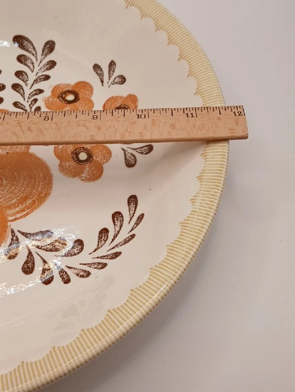 VTG Royal China Jeannette Floral Pie Plate